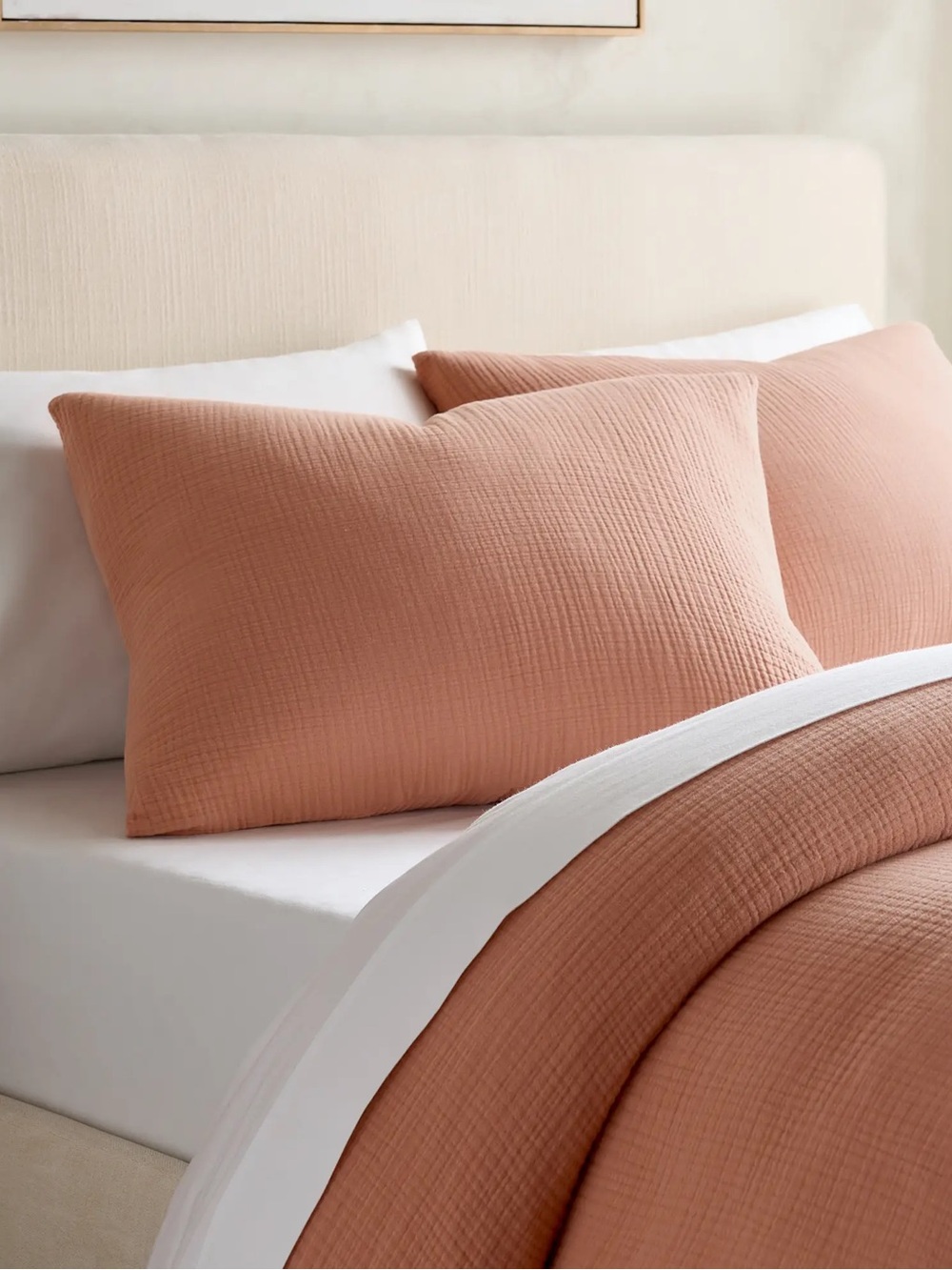 Quince Organic Cotton Gauze Duvet Cover Set King Sedona - Picture 3 of 8